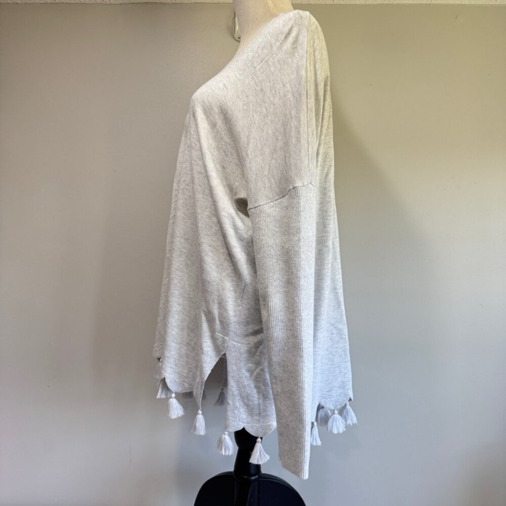 LILLY PULITZER Martime Sweater in Heathered Sea Pebble Gray - Picture 5 of 10
